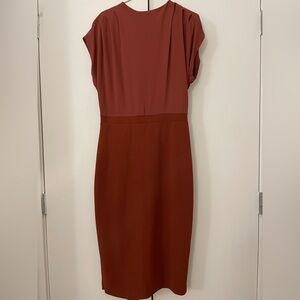 Express Mid dress with draped top- Medium